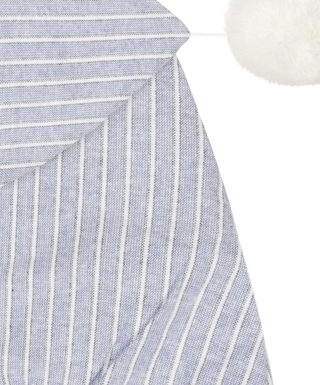 Flannel Nightcap | Blauw Witte Streep