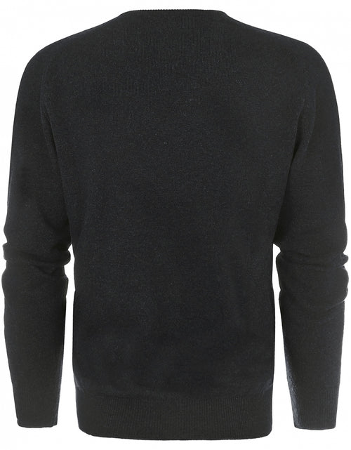 William Lockie Ronde Hals Lamswol Pullover | Charcoal