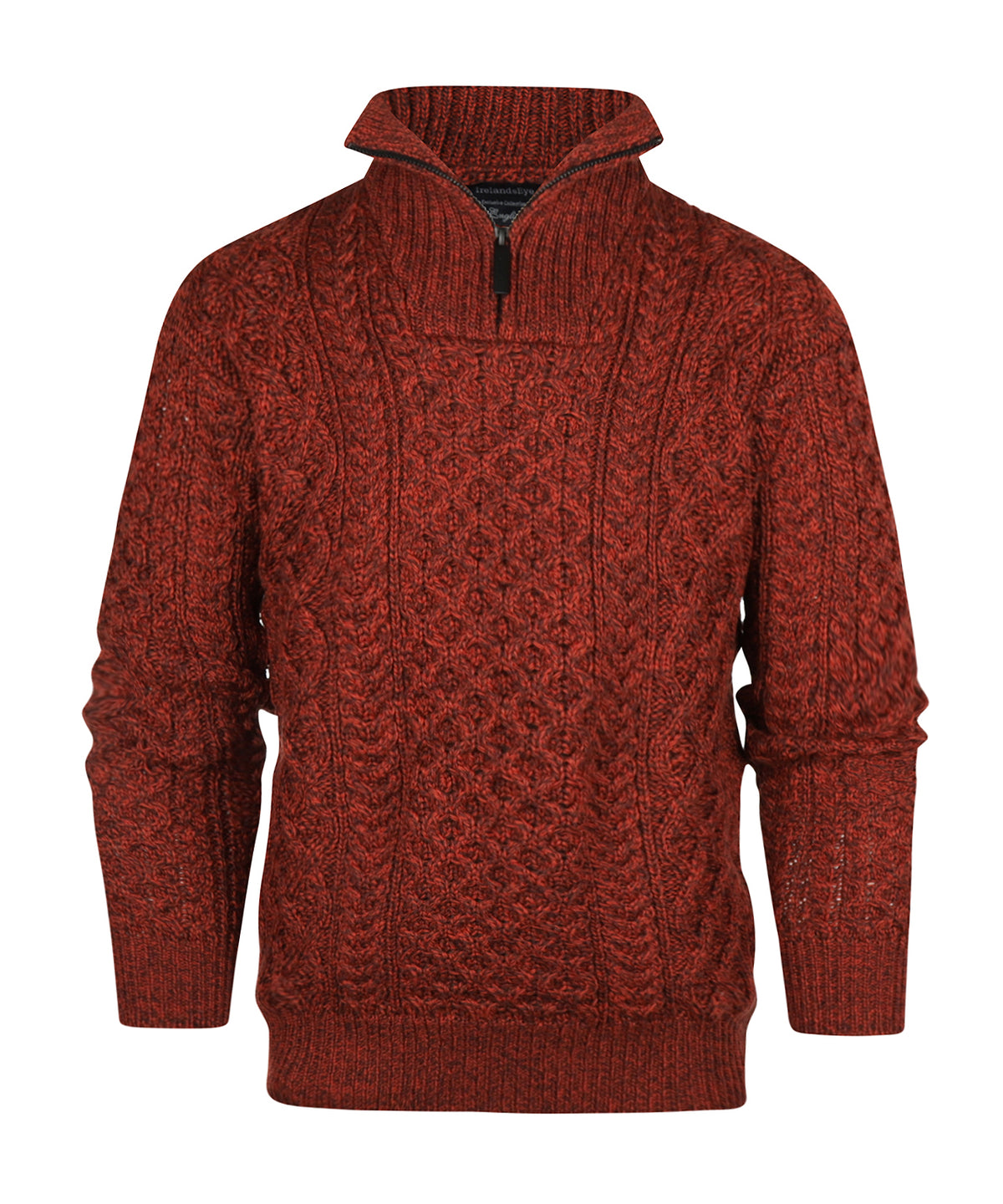Aran Half Zip | Sable Marl