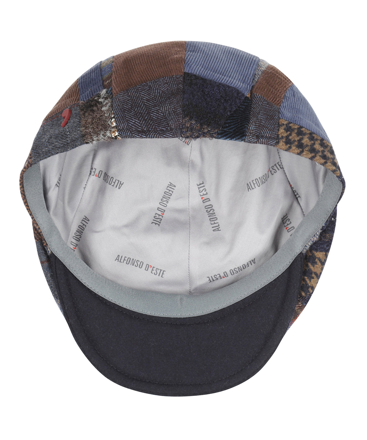 Flatcap Patchwork | Patchwork Blauw Bruin
