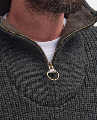 Barbour New Tyne Half Zip Jumper | Groen