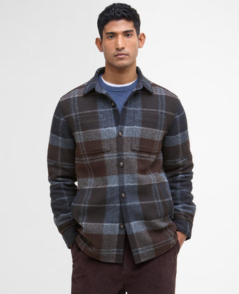Barbour Chapter Tailored Check Overshirt | Nacht Blauw