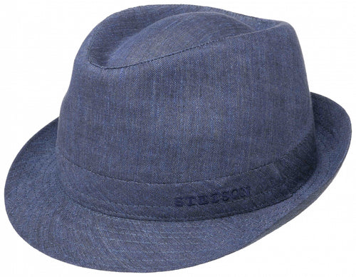 Trilby Hoeden Linnen | Midden Blauw