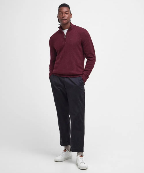 Trui Tisbury hoge rits | Bordeaux Rood