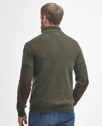 Pullover met rits en knoopsluiting | Groen