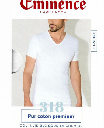 T-shirt v-hals | Wit