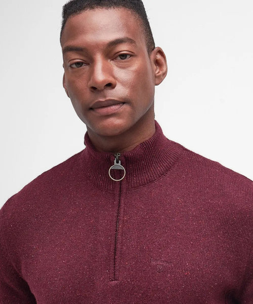 Trui Tisbury hoge rits | Bordeaux Rood