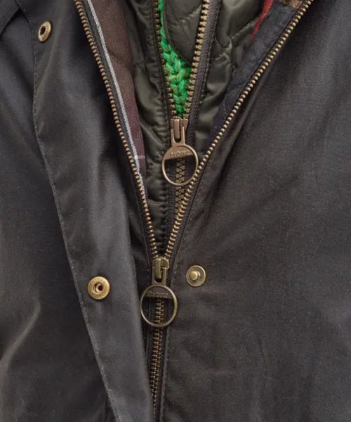 Barbour Long Cannich Wax Jacket Dames | Groen