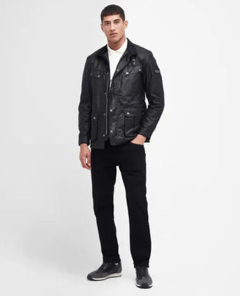 Barbour Intl. Duke Wax Jacket | Zwart