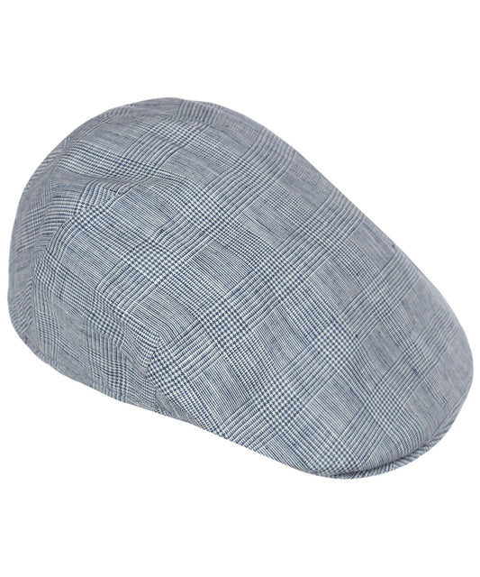 Cap Klassiek Linnen | Blauw Ruit