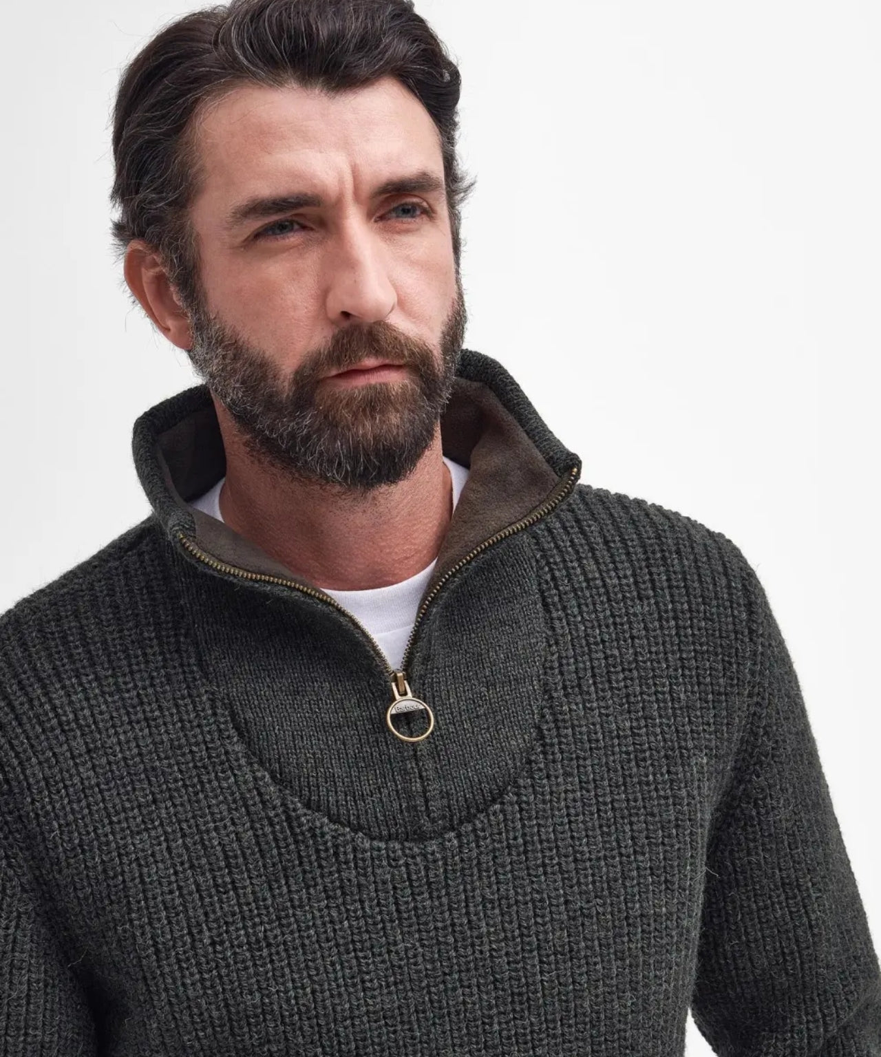 Pull New Tyne Half Zip | Olive