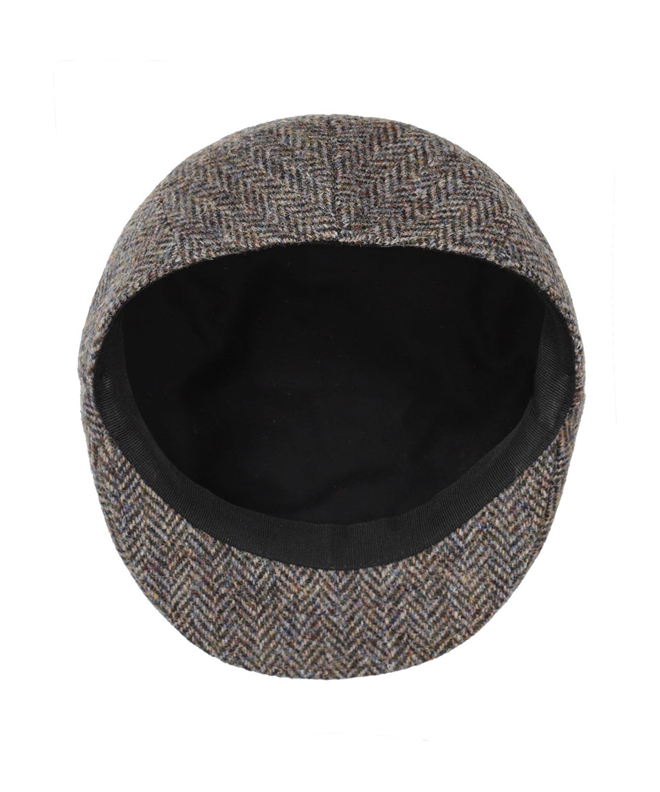 Tweed-Kappe vorgeformt | Braun
