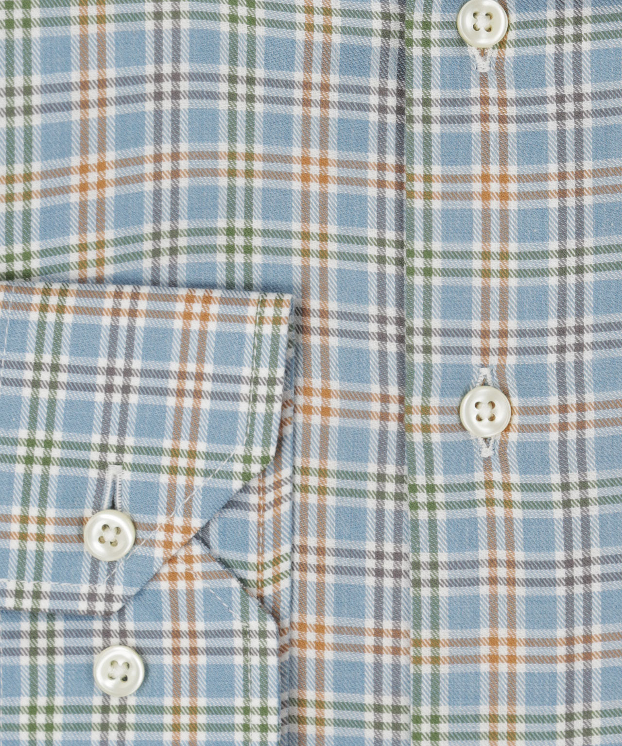Cotton Shirt Button Down Regular Fit | Blue