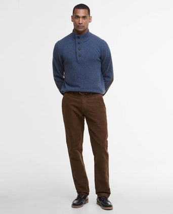 Pullover met rits en knoopsluiting | Blauw