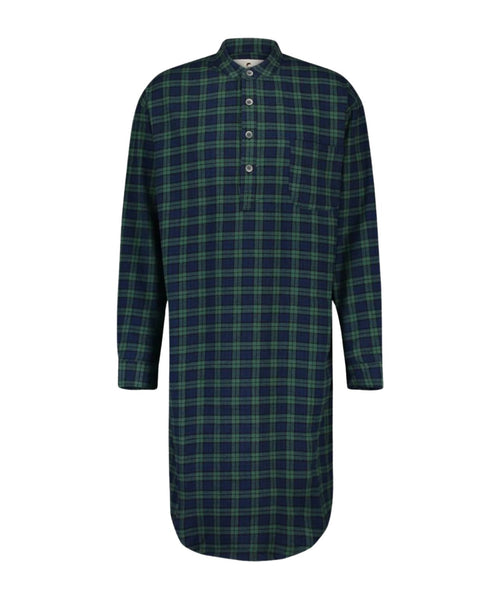 Nachthemd Klassiek flannel | Groen
