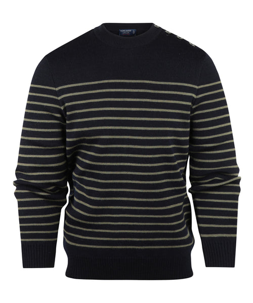 Saint James Pullover BinicII Ronde Hals | Groen