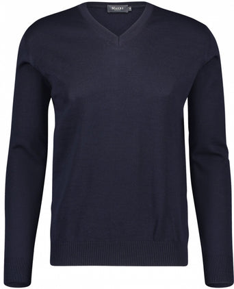 Pullover Merino wol v-hals | Navy