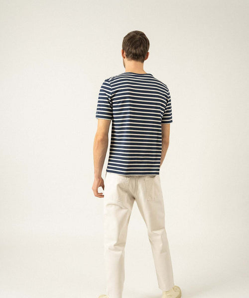 T-shirt Levant ronde hals | Navy Blauw