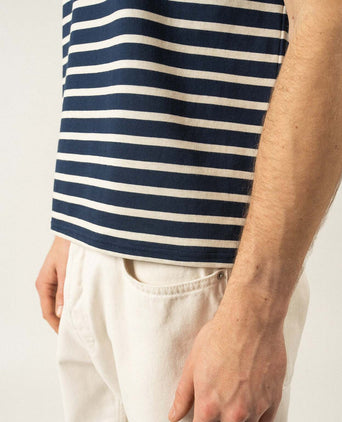 T-shirt Levant ronde hals | Navy Blauw