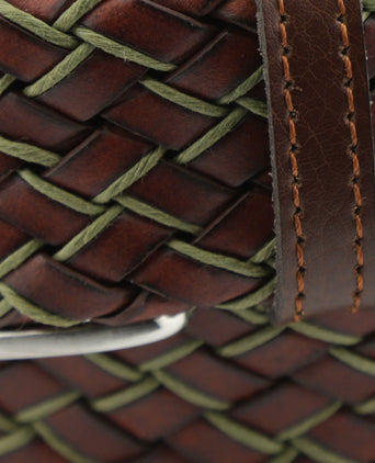 Gevlochten leren riem | Design