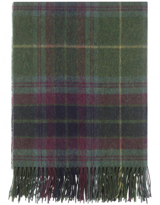 Plaid Lamswol | Green/Purple Tartan