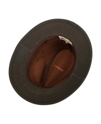 Hoed Traveller Waxed | Bruin
