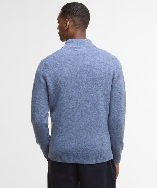 Barbour Talder Half Zip Knitted | Blauw