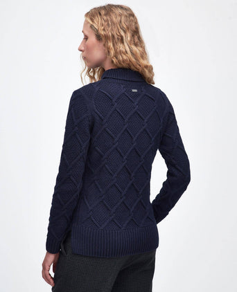 Barbour Burne Coltrui Dames | Navy Blauw
