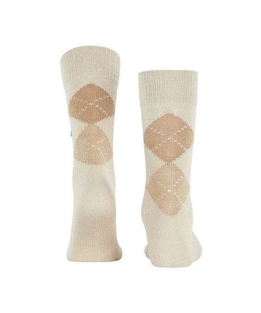 Preston Heren Sokken | Beige/Sand diamond check