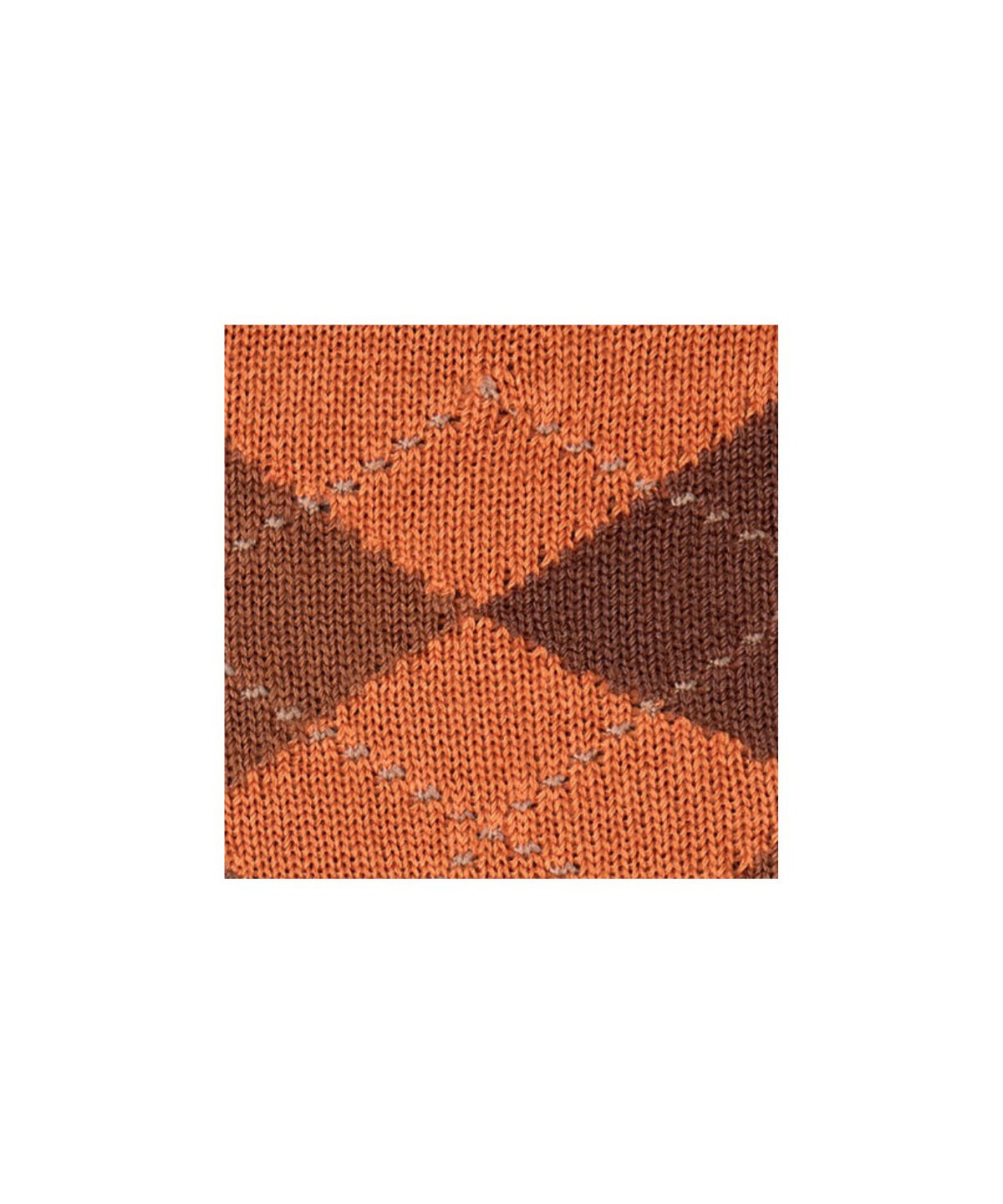 Preston Heren Sokken | Tangerine diamond check