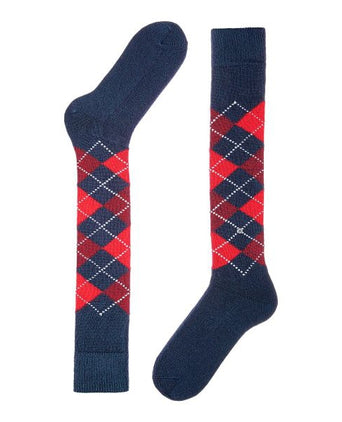 Preston heren kniekousen | Blauw