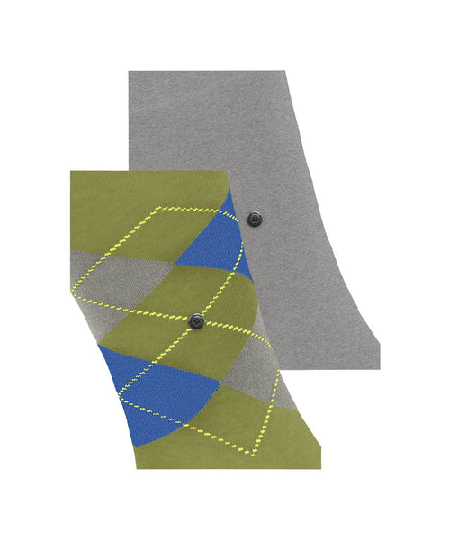 Everyday Argyle Mix 2-Pack Heren Sokken | Groen