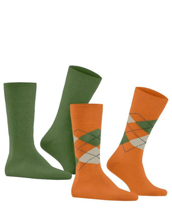 Everyday Argyle Mix 2-Pack Heren Sokken | Roze