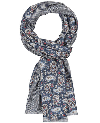 Sjaal Dubbel Zijde | Blauw