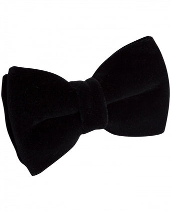 Fluweel velour bowtie | Zwart
