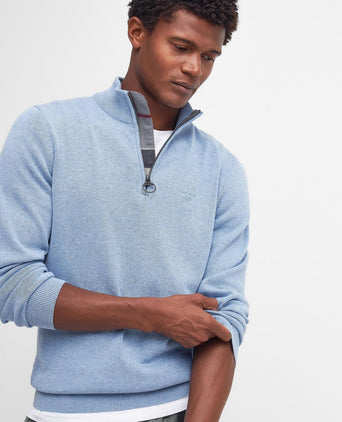 Barbour Cotton Half Zip Pullover | Blauw