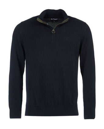 Barbour Cotton Half Zip Pullover | Navy Blauw