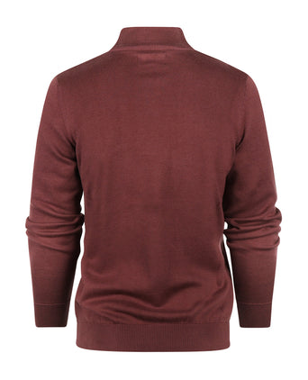 Barbour Cotton Half Zip Pullover | Rood