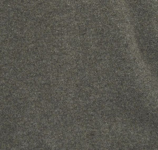 Cotton Half Zip | Olive Marl