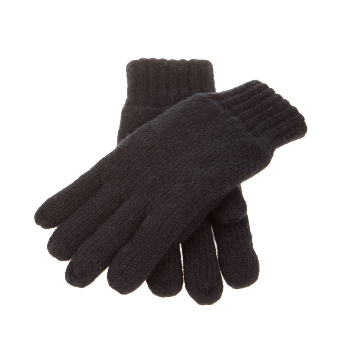 Warme Handschuhe aus Wollmischgewebe | Schwarz