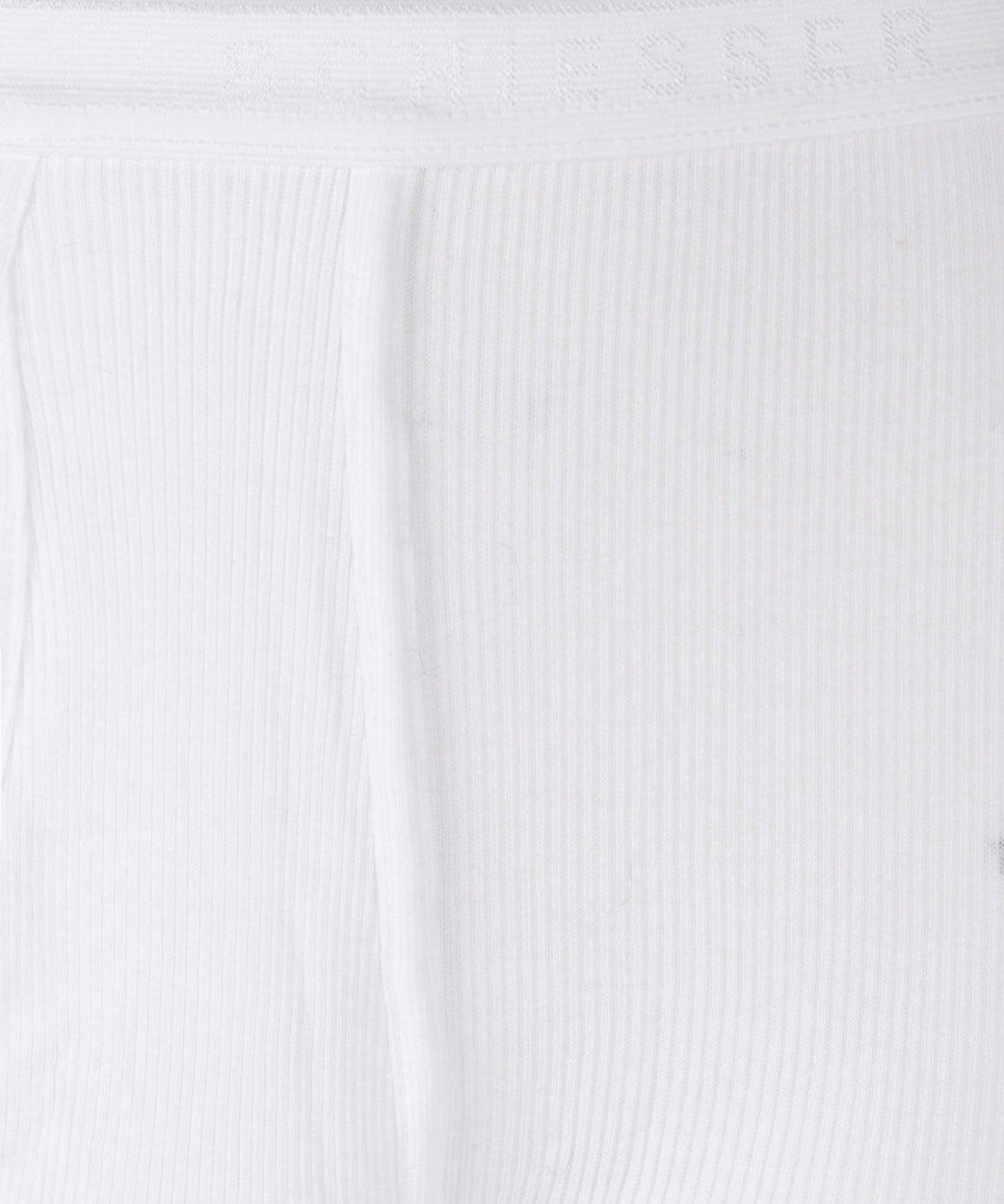 Long underpants Doppelripp | White