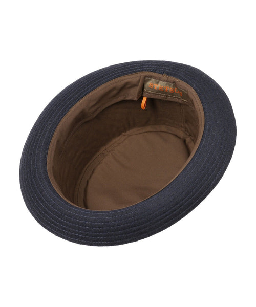 Pork Pie Hoed | Navy Blauw