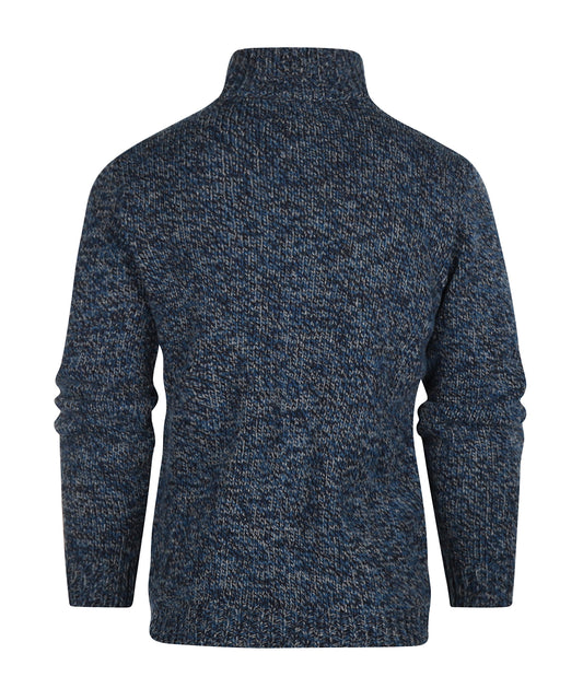 Half Zip Pullover | Nachtblauw melange