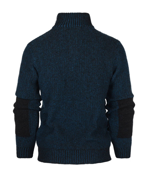 Pullover met rits | Blauw