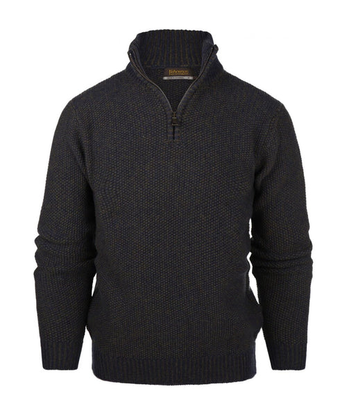Pullover met rits | Blauw