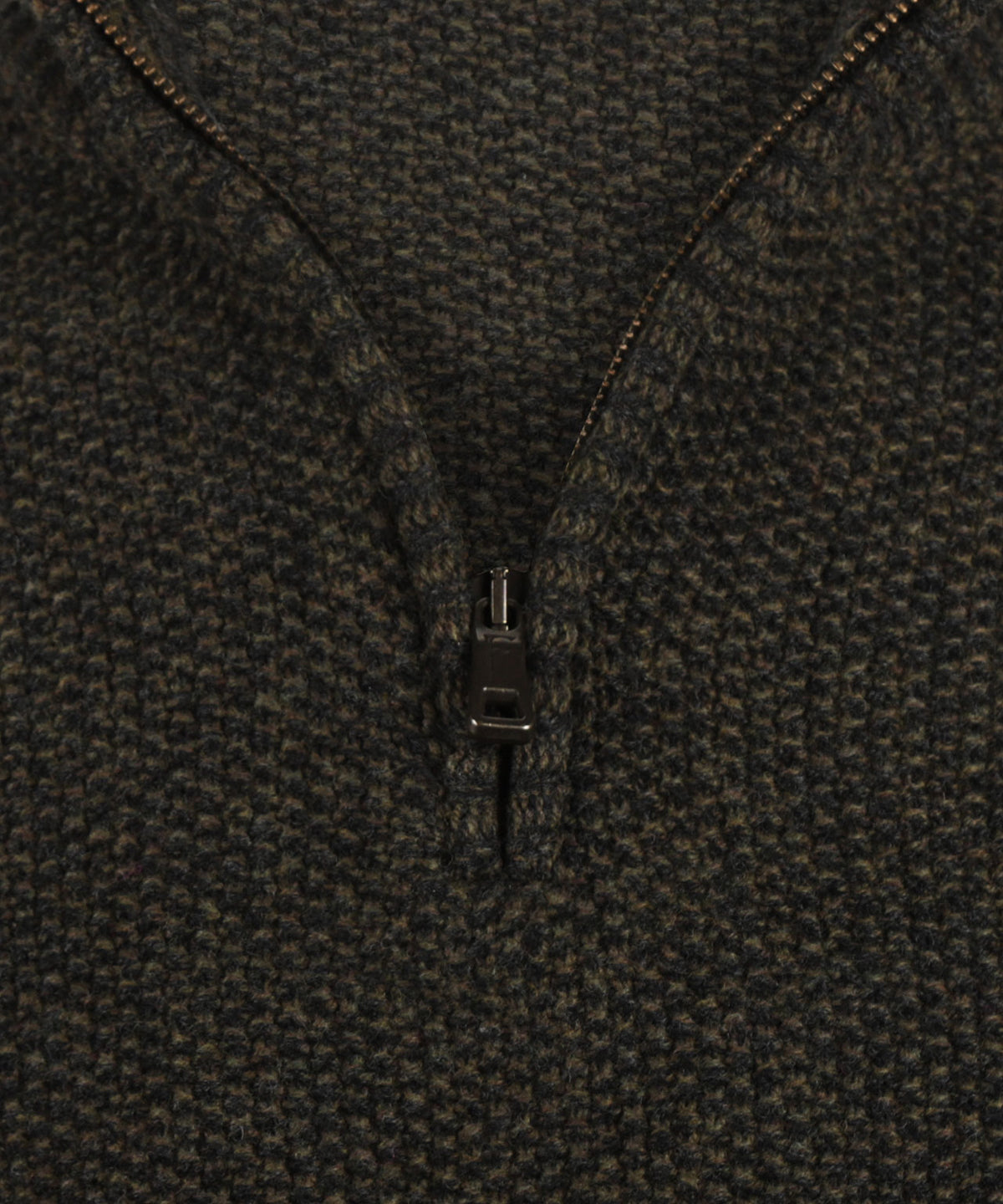 Pullover mit Reißverschluss | Grün
