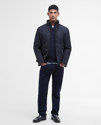 Barbour Quilted jacket Powell | Navy Blauw