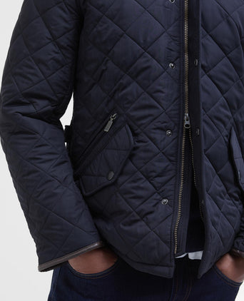 Barbour Quilted jacket Powell | Navy Blauw