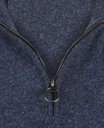 Trui Tisbury hoge rits | Blauw