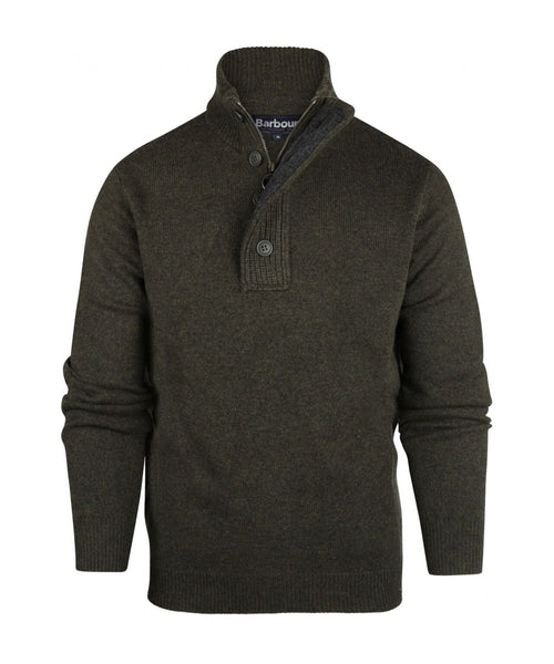 Pullover met rits en knoopsluiting | Groen